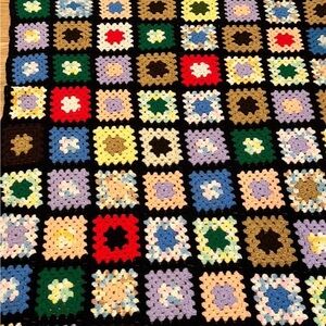Vintage Crochet Afghan Grandma-core handmade Final Sale Final Sale